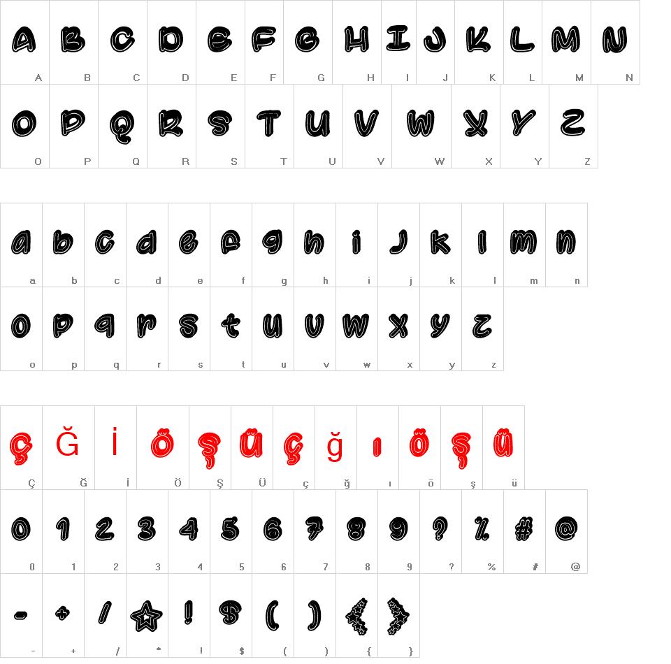 Supermassive Black Hole font